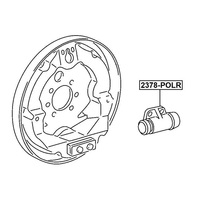 Цилиндр тормозной задний SKODA FABIA 2015- FEBEST 2378-POLR preview 2