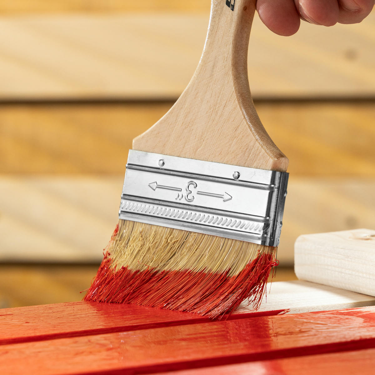 Кисть плоская Slimline 3" натуральная щетина SPARTA preview 8