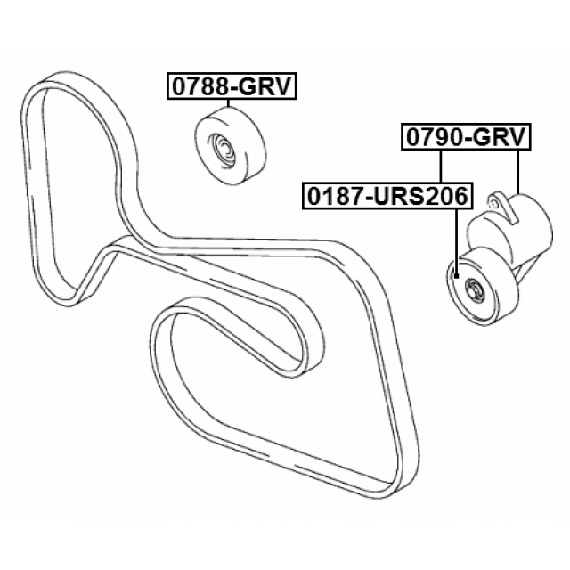 Ролик дополнительный руч. ремня FEBEST 0788-GRV preview 2