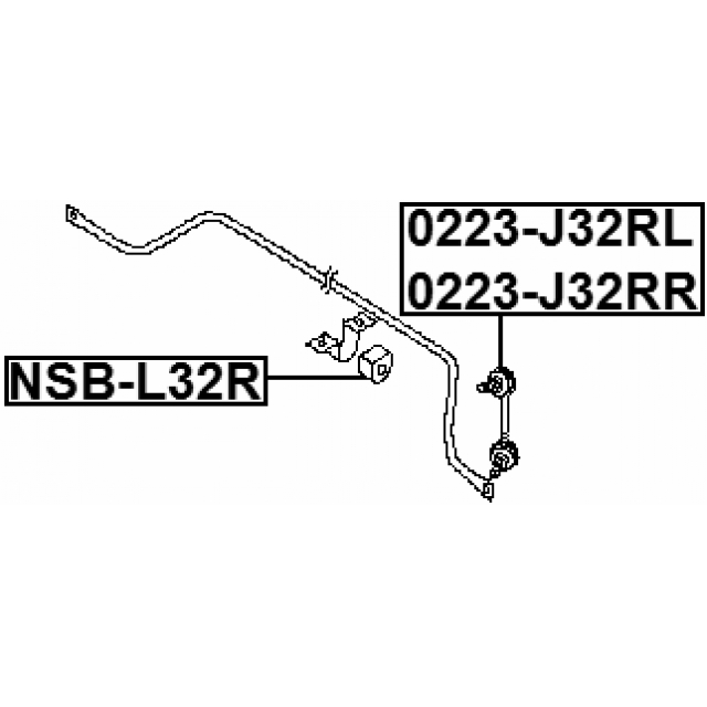NSB-L32R_втулка стабилизатора заднего! d16 Nissan Altima 06-12 preview 2