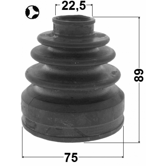 Пыльник шрус внутренний комплект 75x89x22.5 preview 2