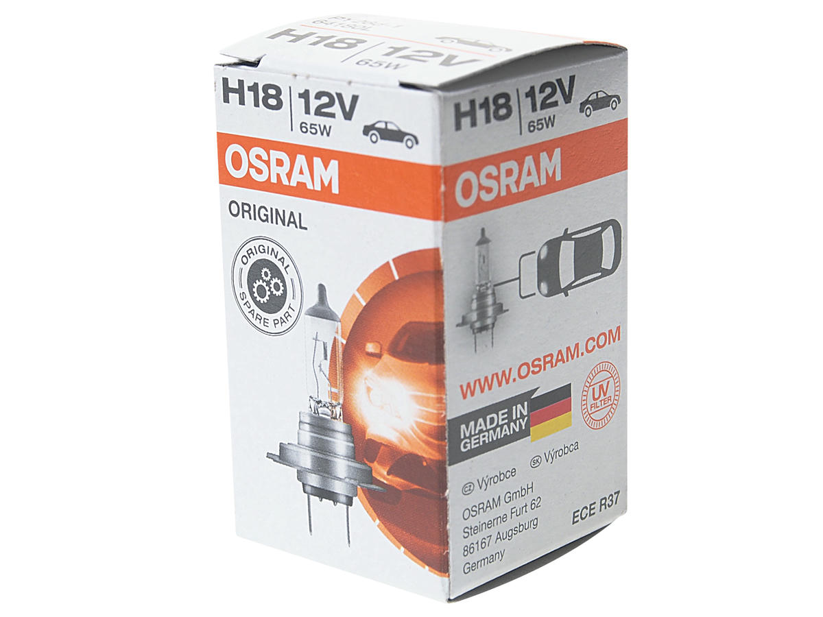 Лампа OSRAM галогеновая H18 PY26D-1 65W preview 1