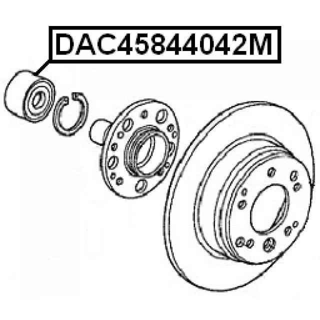 Подшипник ступицы FEBEST DAC45844042M preview 2 Подшипник ступицы FEBEST DAC45844042M preview 2
