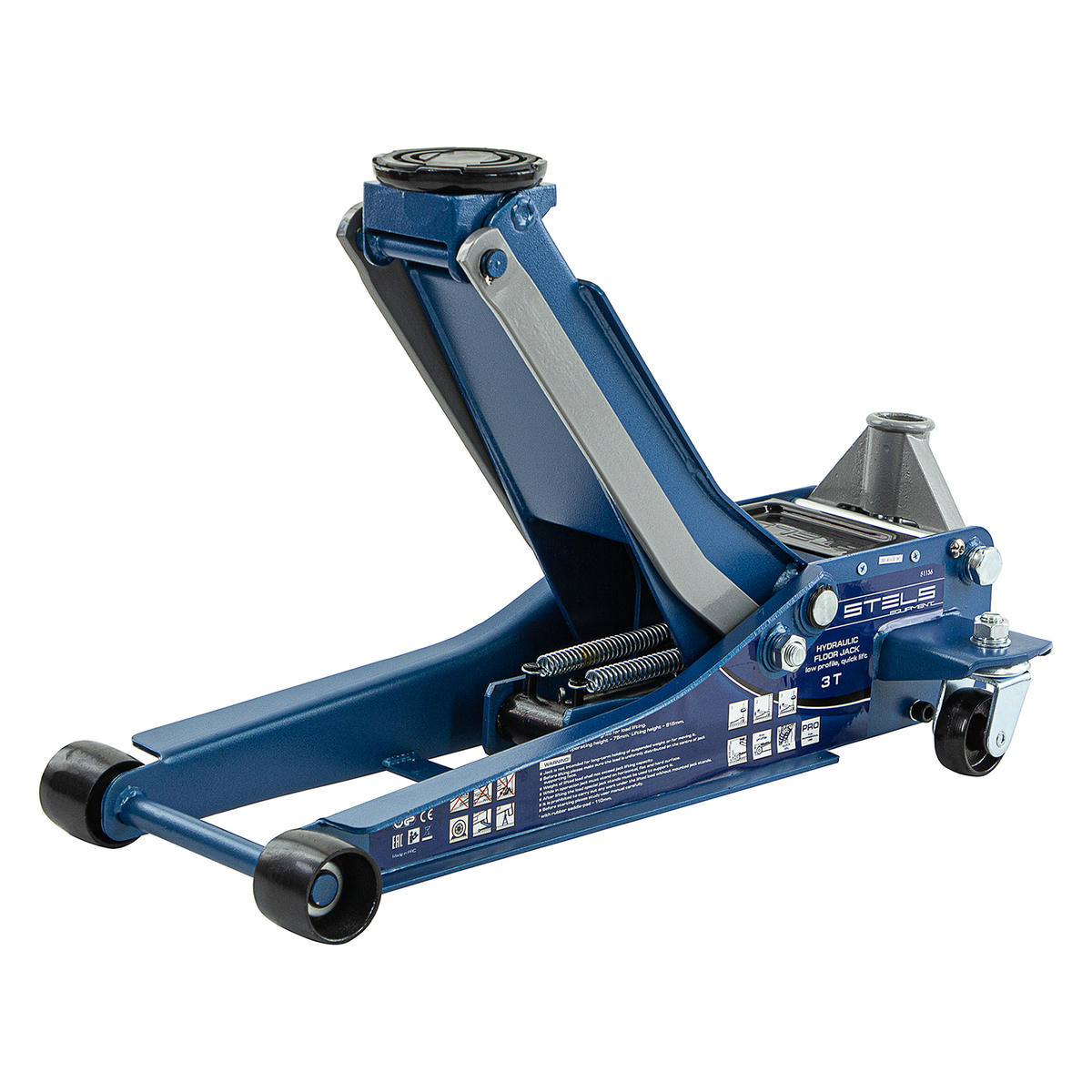 Домкрат подкатной гидравлический 3т 75-515мм быстр.подъем LOW PROFILE QUICK LIFT проф STELS preview 3