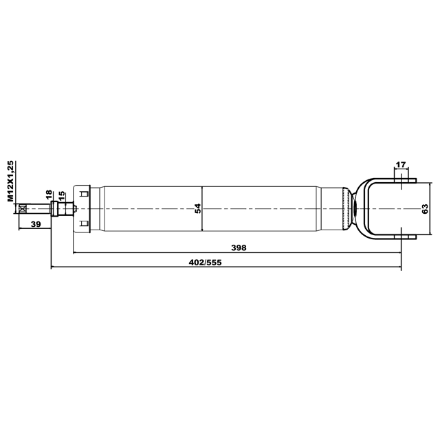 Амортизатор задний FEBEST 20110-002R preview 2