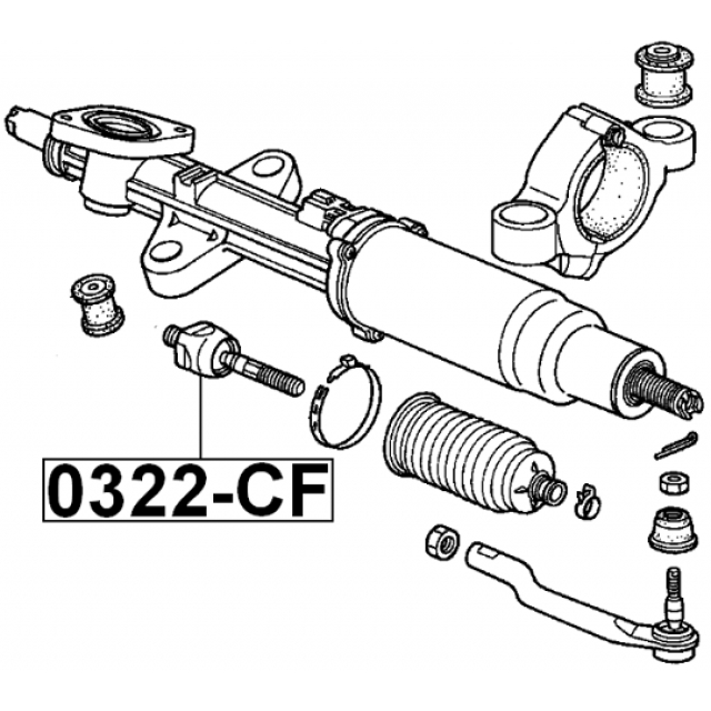 Тяга рул.HONDA ACCORD CF3/CF4/CF5/CL1/CL3 1998-2002 preview 2