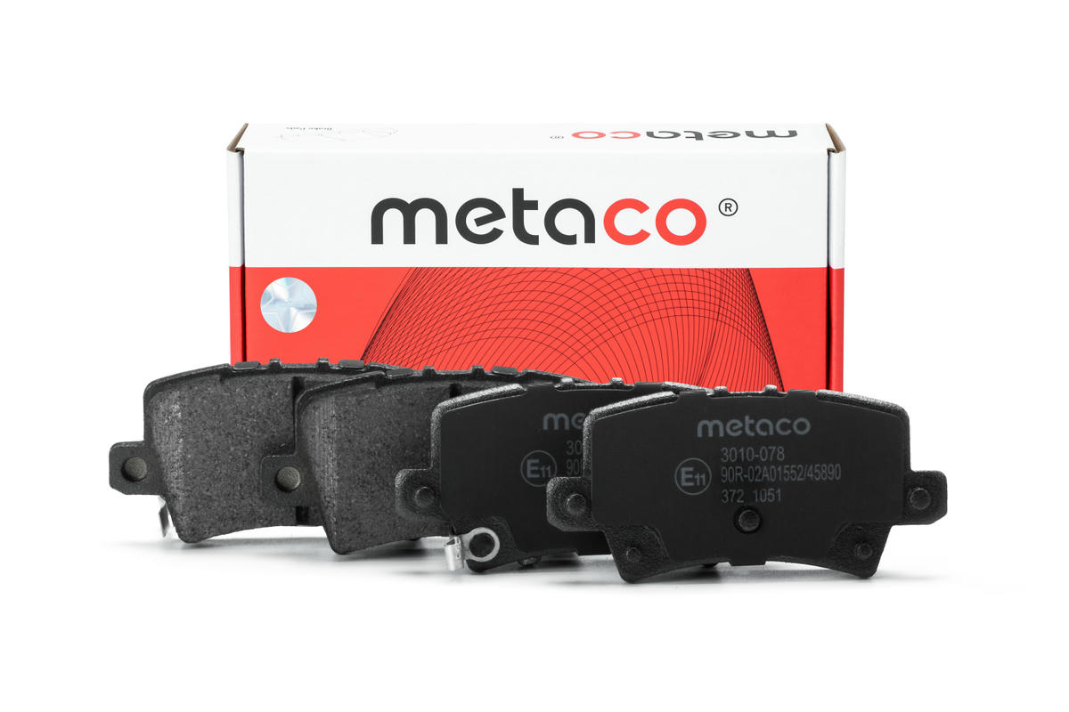 Колодки тормозные задние дисковые к-кт metaco 3010-078 preview 1