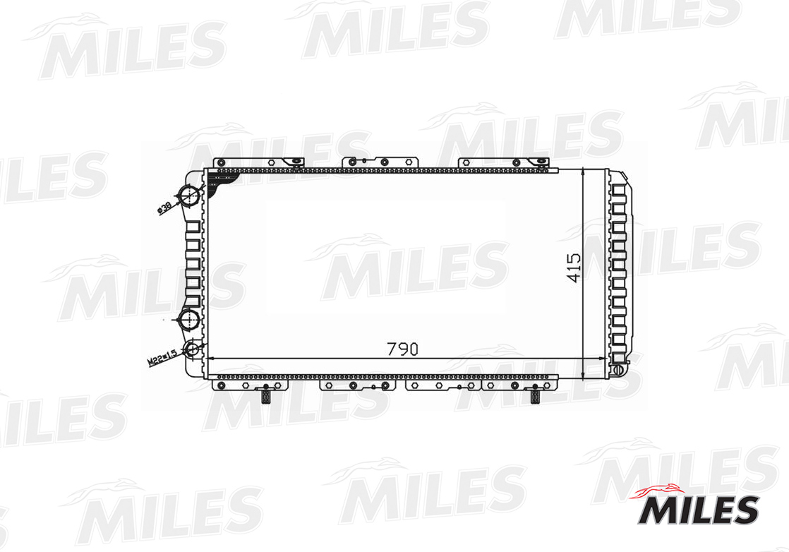 Радиатор основной MILES ACRM032 preview 3