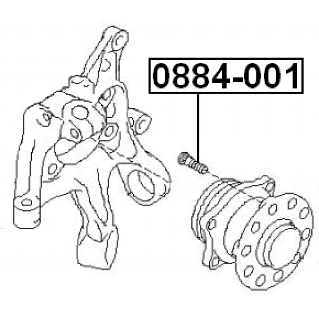 Шпилька колеса FEBEST 0884-001 preview 2