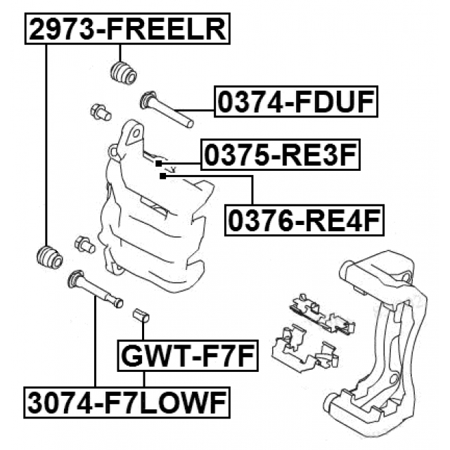 Втулка направляющая суппорта тормозного переднего preview 2