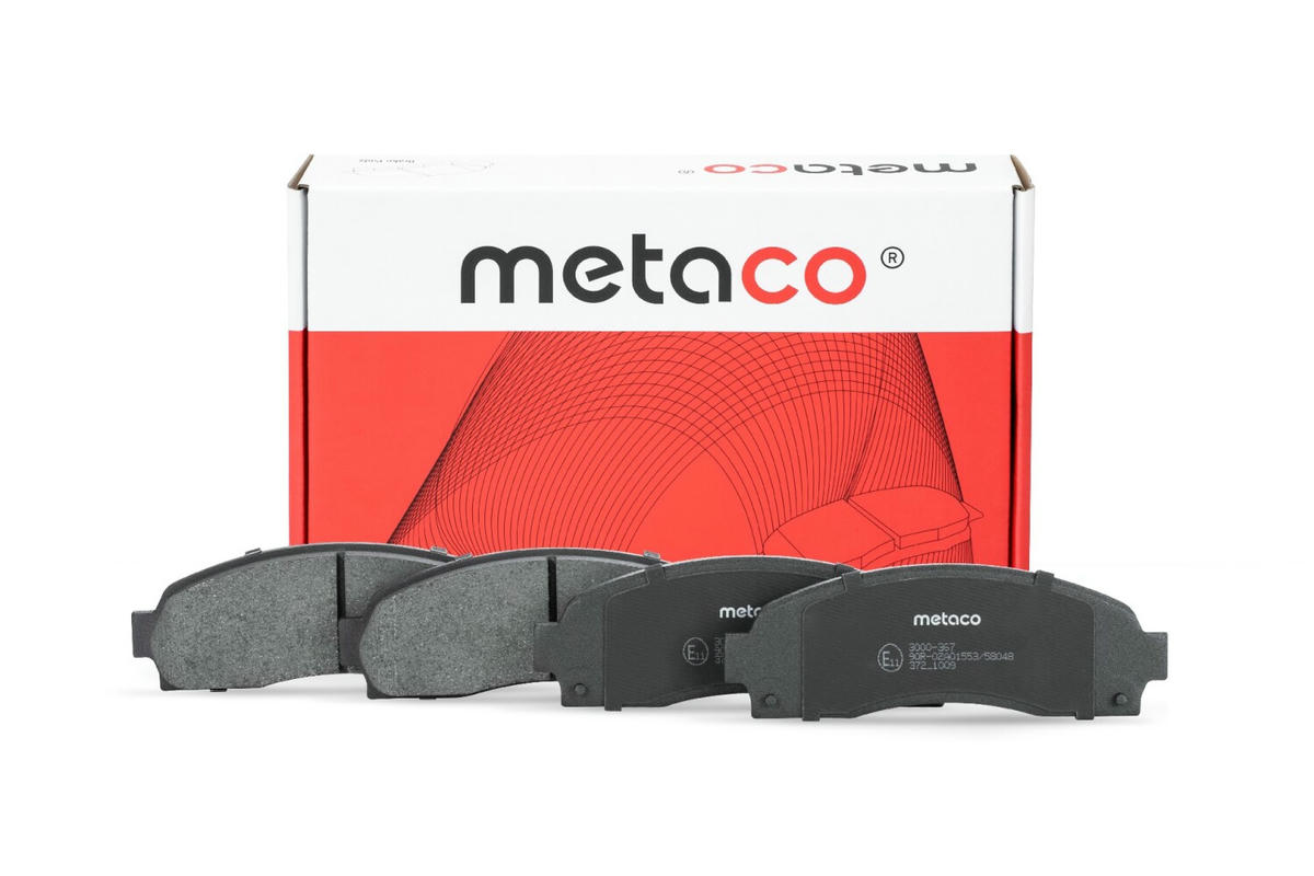 Колодки тормозные передние к-кт metaco 3000-367 preview 1