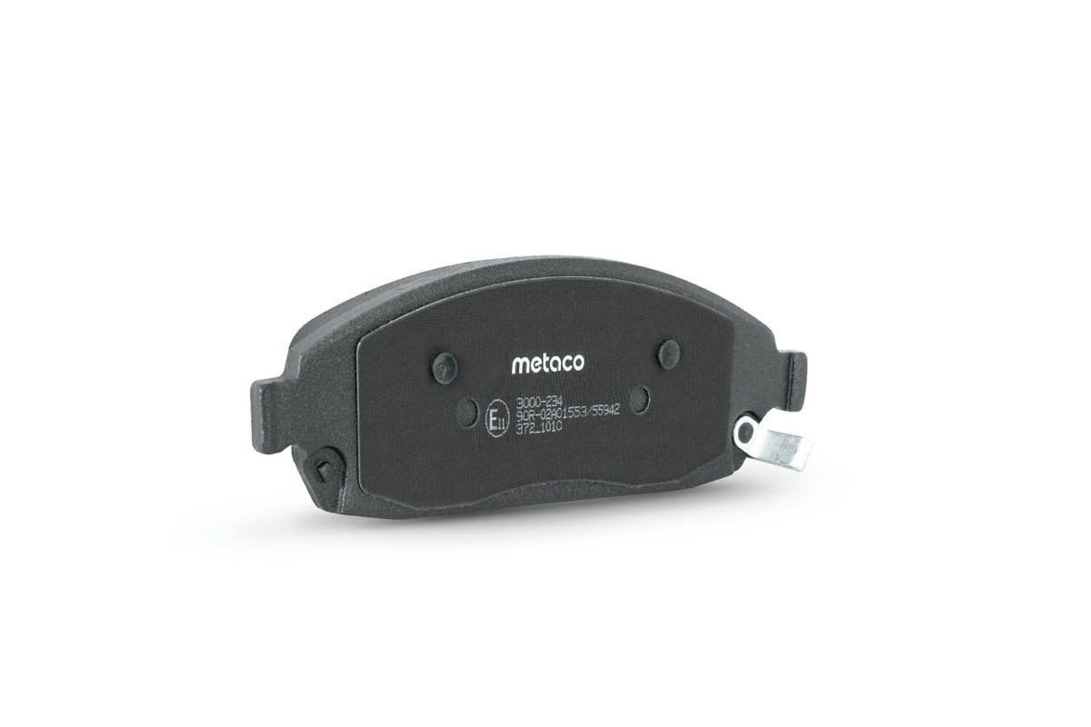 Колодки тормозные передние к-кт metaco 3000-234 preview 2