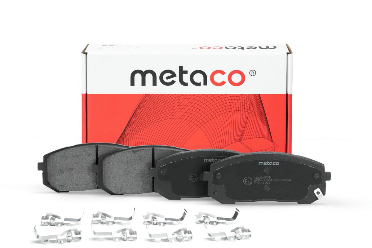 Колодки тормозные передние к-кт metaco 3000-505 preview 1