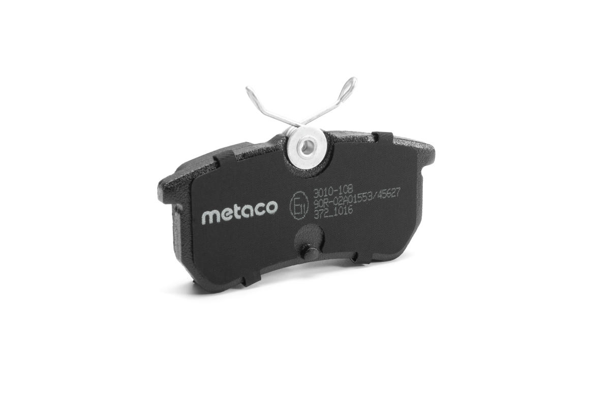 Колодки тормозные задние дисковые к-кт metaco 3010-108 preview 2