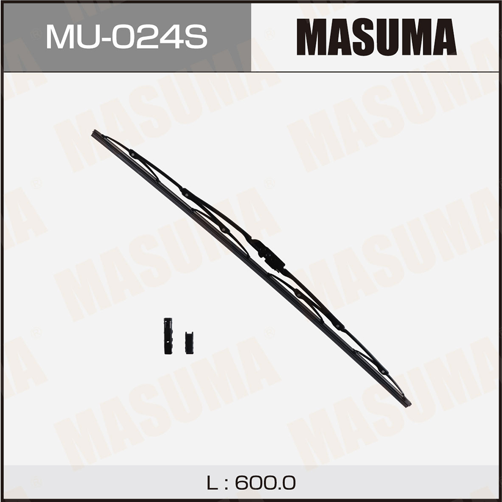 Щетка стеклоочистителя 600 мм каркасная 1 шт MASUMA WIPER BLADE MU-024S preview 1