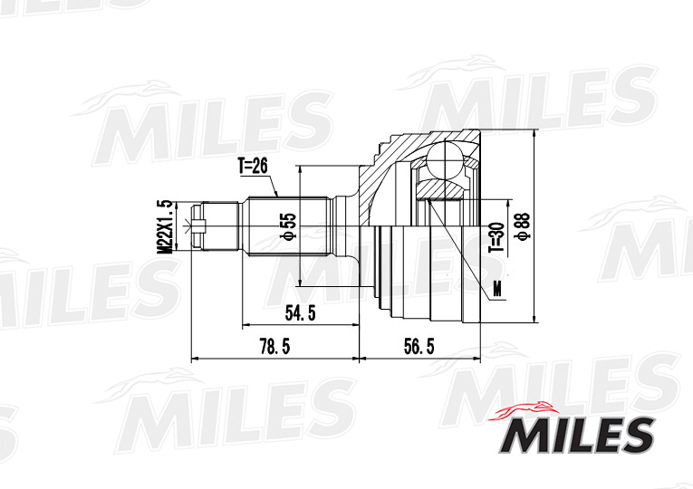 ШРУС HONDA CIVIC/CRX/CR-V 1.3-2.0 91- нар. preview 3
