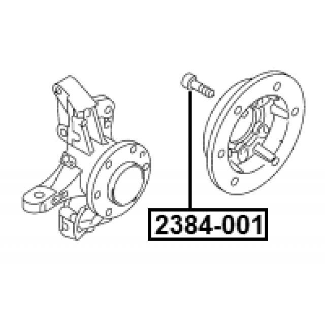 Шпилька колеса FEBEST 2384-001 preview 2