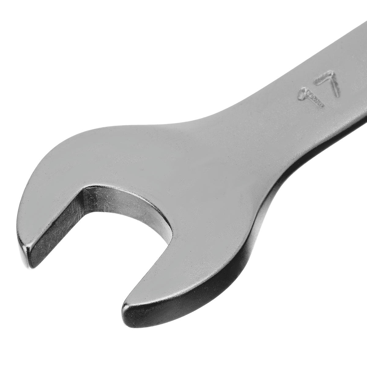 Ключ комбинированный 17 мм, CrV, матовый хром// STELS preview 3