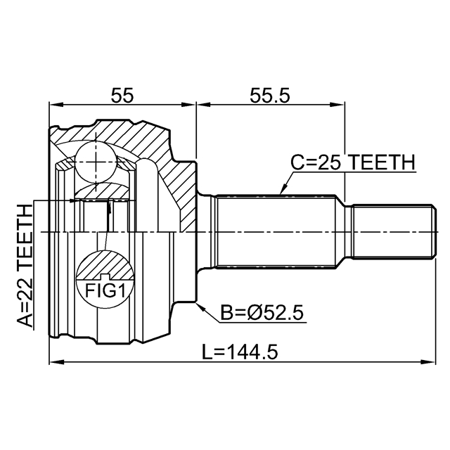 ШРУС наружный FEBEST 2410-FLUE preview 2