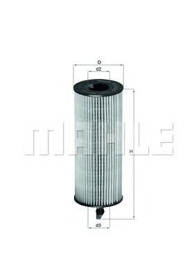 Фильтр масляный MAHLE OX 3614 D preview 1