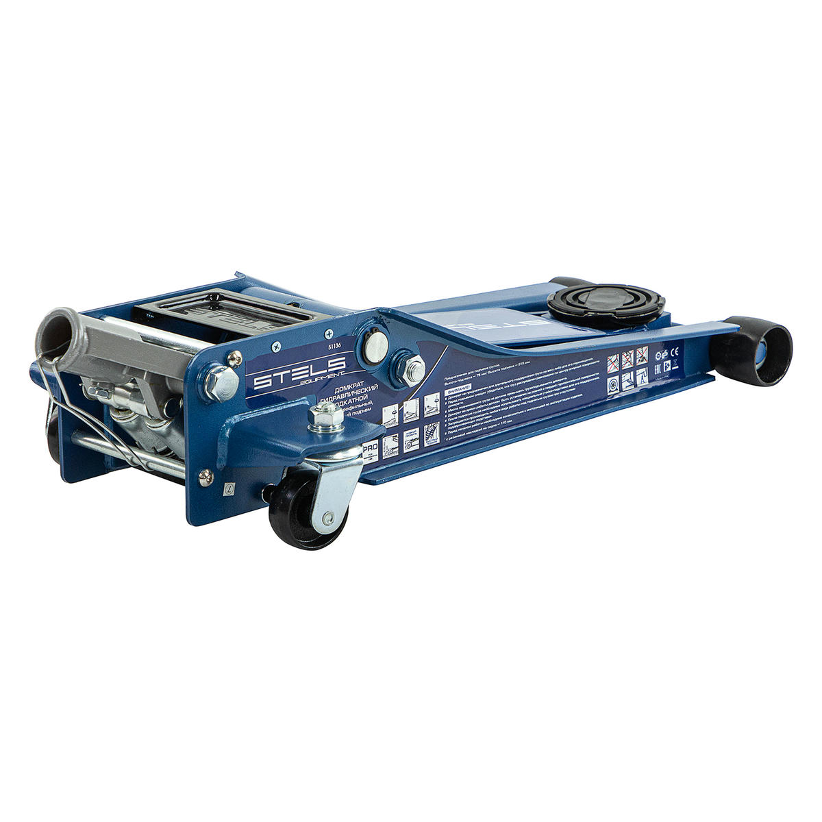 Домкрат подкатной гидравлический 3т 75-515мм быстр.подъем LOW PROFILE QUICK LIFT проф STELS preview 2