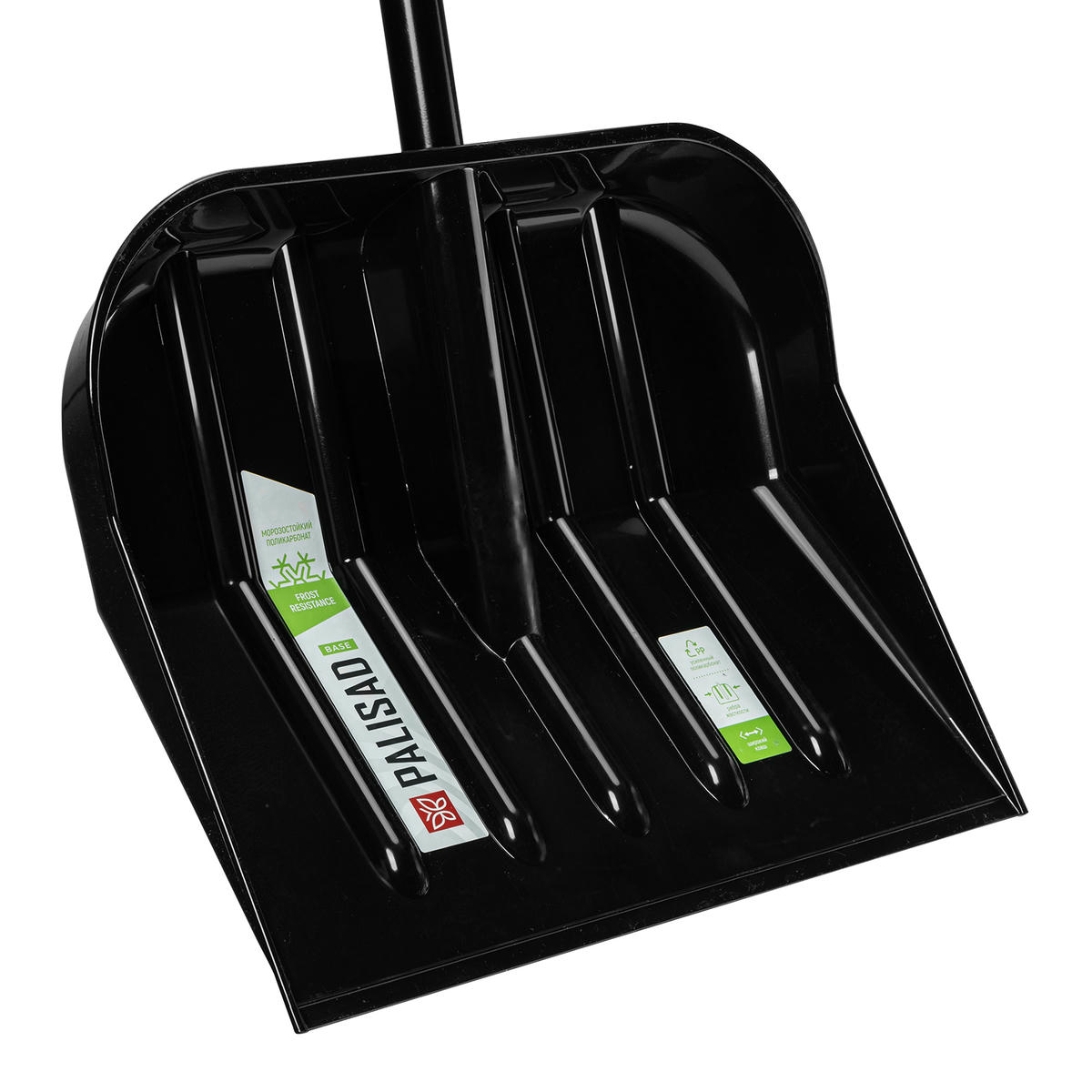 Лопата снеговая пластиковая 460х400х1430мм стальной черенок PALISAD preview 4