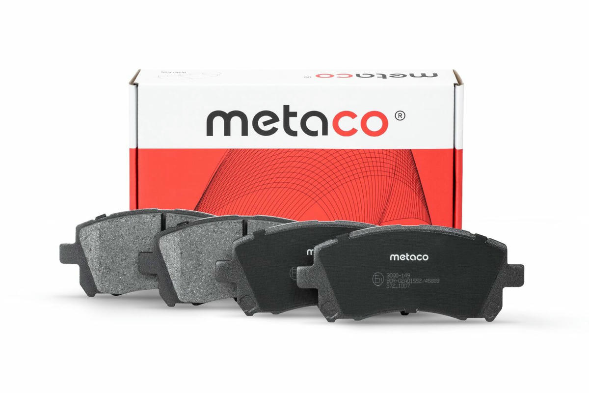 Колодки тормозные передние к-кт metaco 3000-149 preview 1