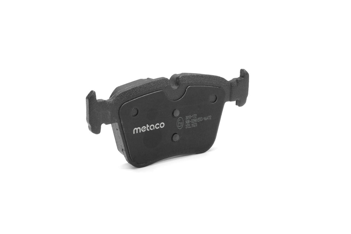 Колодки тормозные задние дисковые к-кт metaco 3010-172 preview 2