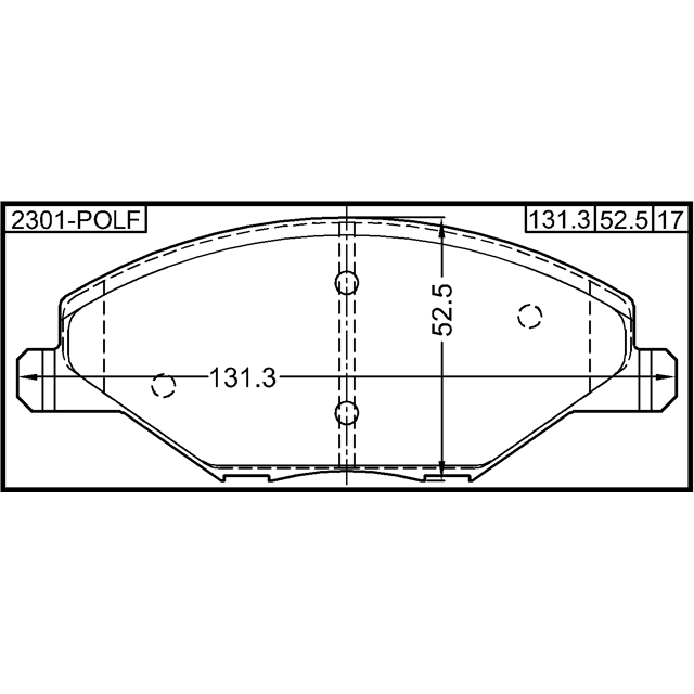 Колодки тормозные передние к-кт FEBEST 2301-POLF preview 2
