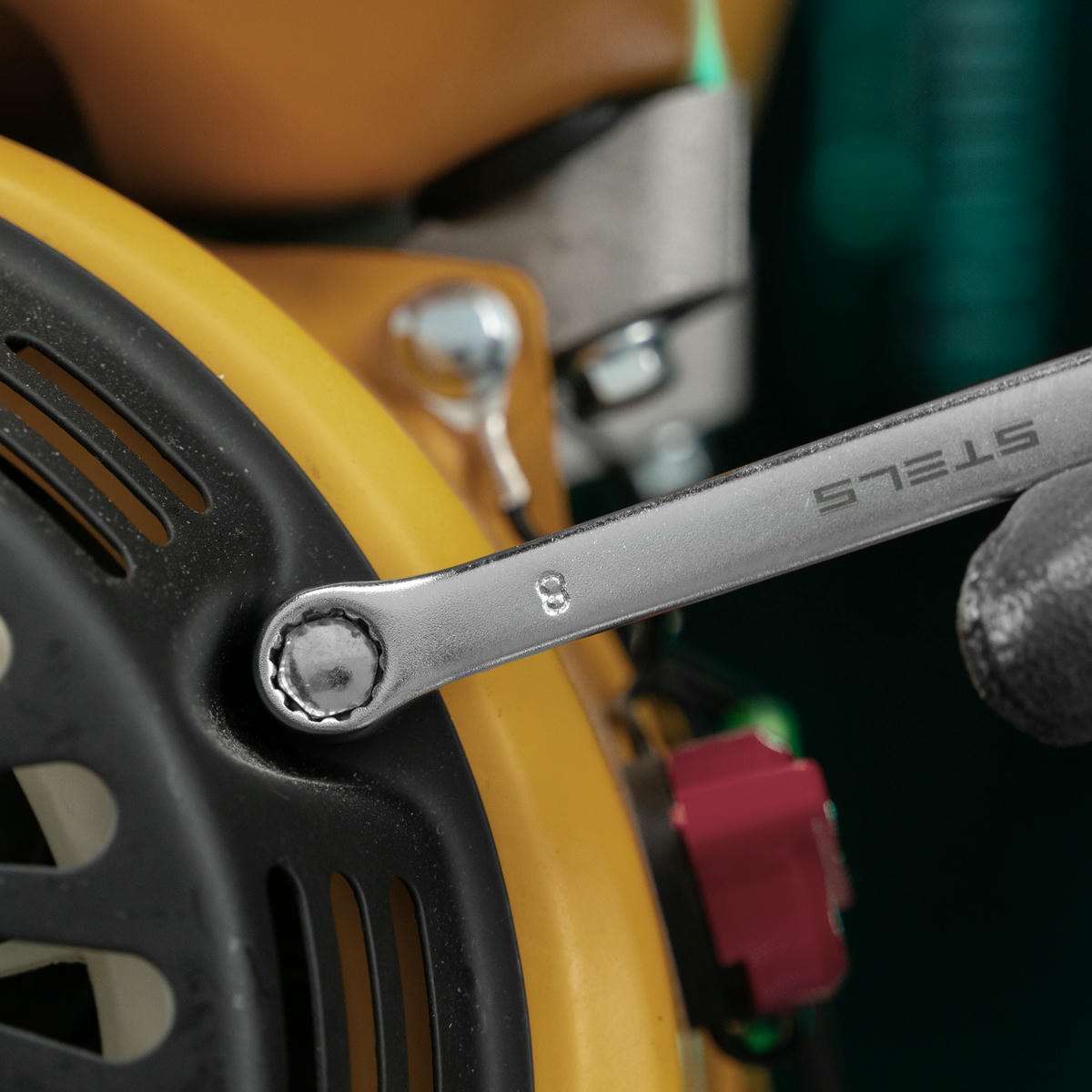 Ключ комбинированный 8 мм, CrV, матовый хром// STELS preview 1