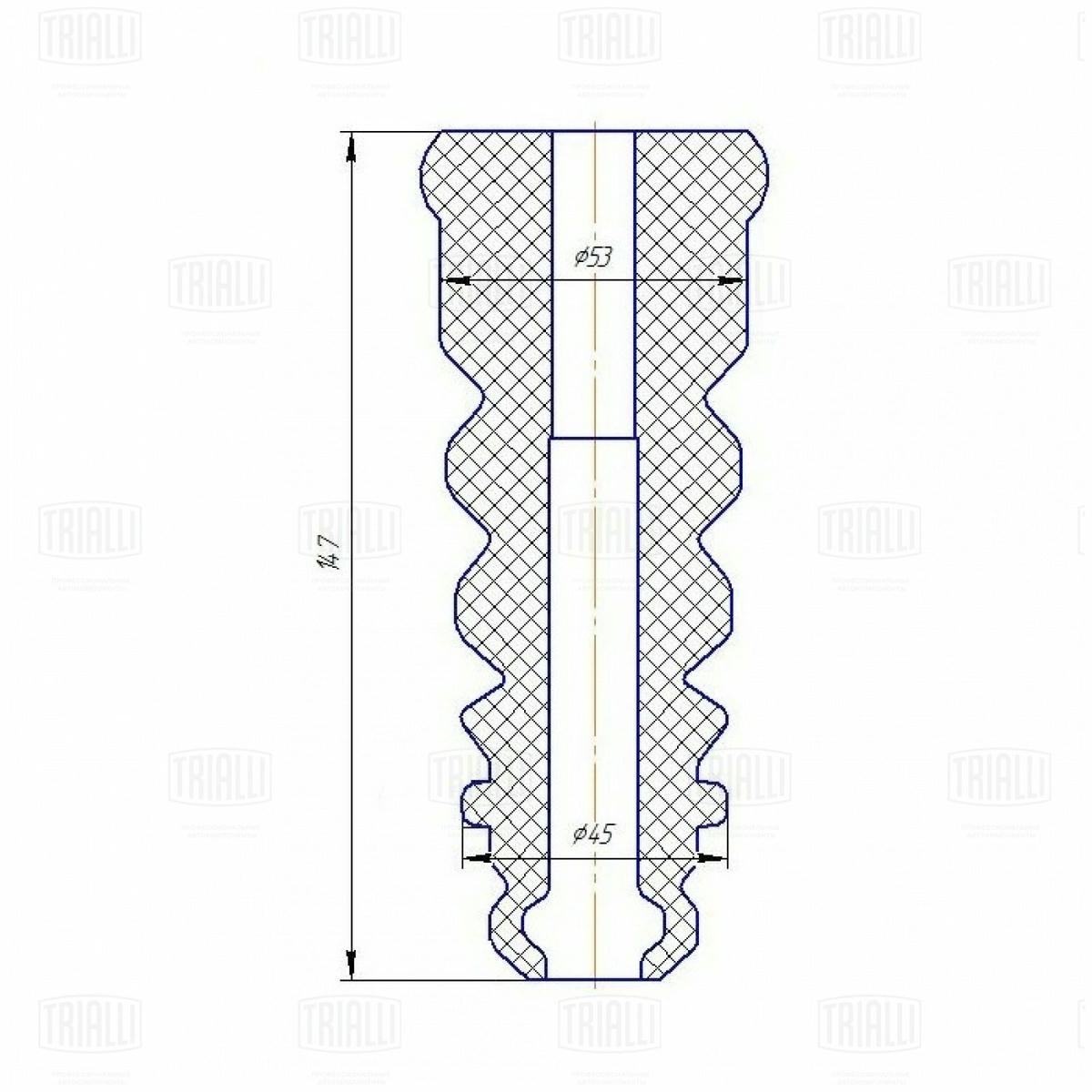 Отбойник заднего амортизатора TRIALLI BC 1882 preview 2