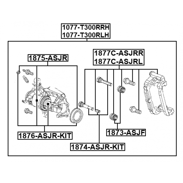 Суппорт тормозной задний FEBEST 1077-T300RRH preview 2 Суппорт тормозной задний FEBEST 1077-T300RRH preview 2