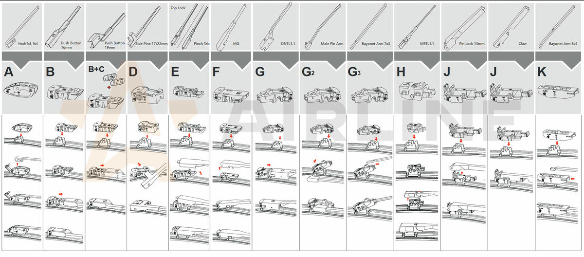 Щетка стеклоочистителя AirLine AWB-BK-330 preview 1