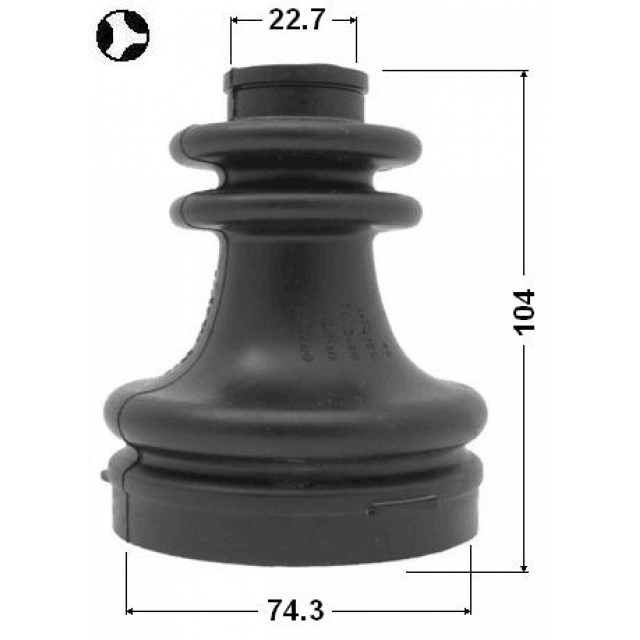 Пыльник ШРУСа FEBEST 0415-DARH preview 2