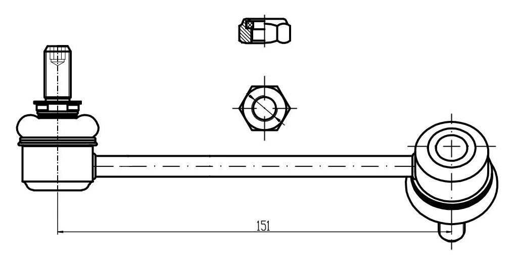 Стойка стабилизатора для а/м Great Wall Hover (05-) (перед.прав.) (SP 3006) preview 3