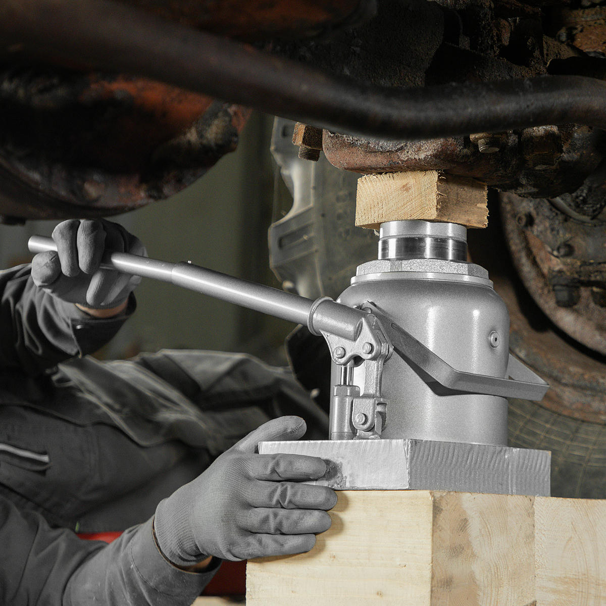 Домкрат бутылочный 50т гидравлический 236–356мм MATRIX preview 14