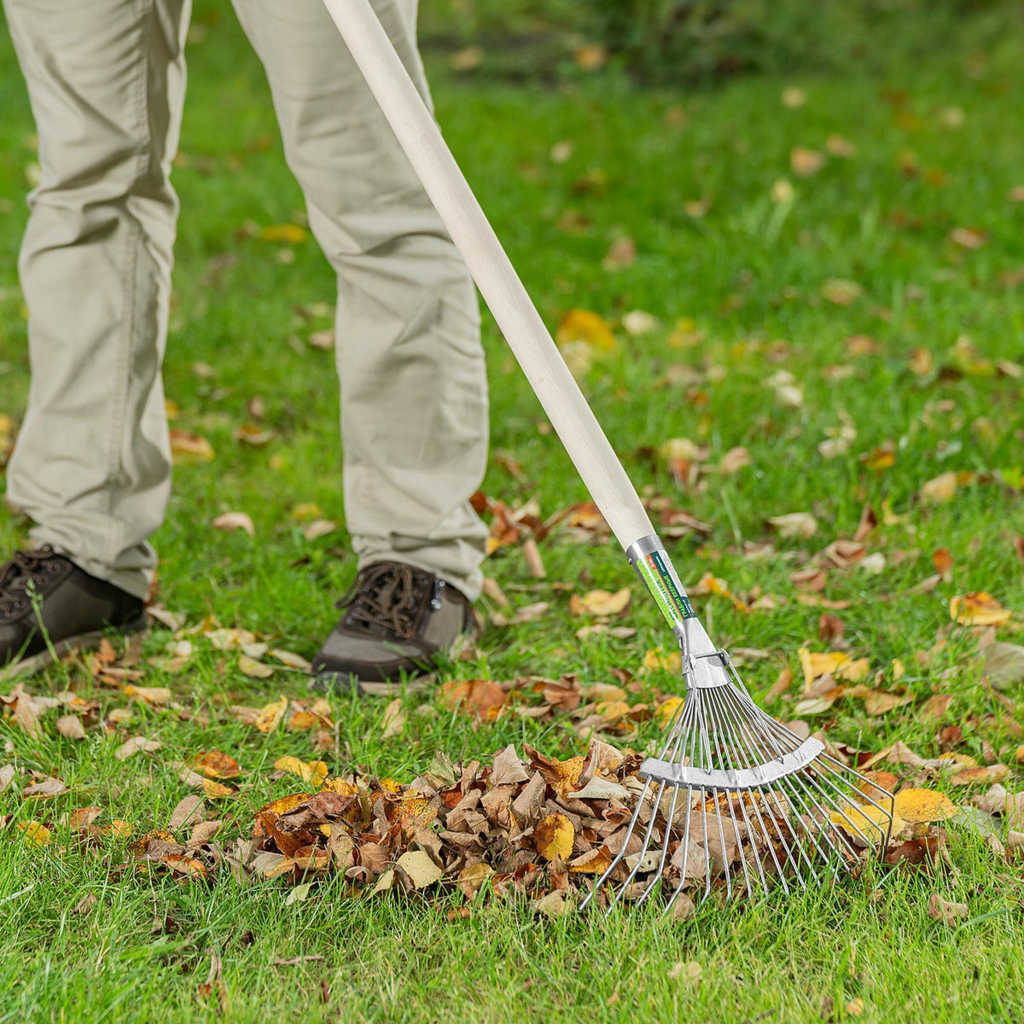 Грабли веерные 18 зубьев, с черенком, оцинкованные, круглый зуб// СИБРТЕХ Россия preview 7