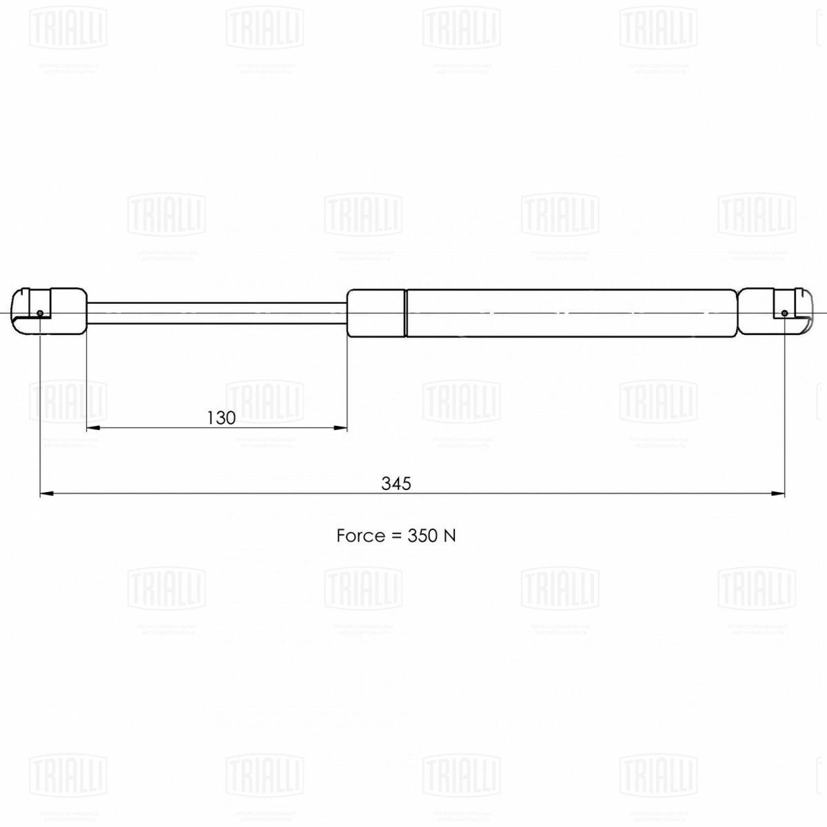 Газовый упор багажника TRIALLI GS 0917 preview 2