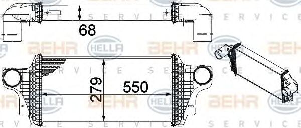 Интеркулер Hella 8ML 376 754-621 preview 3