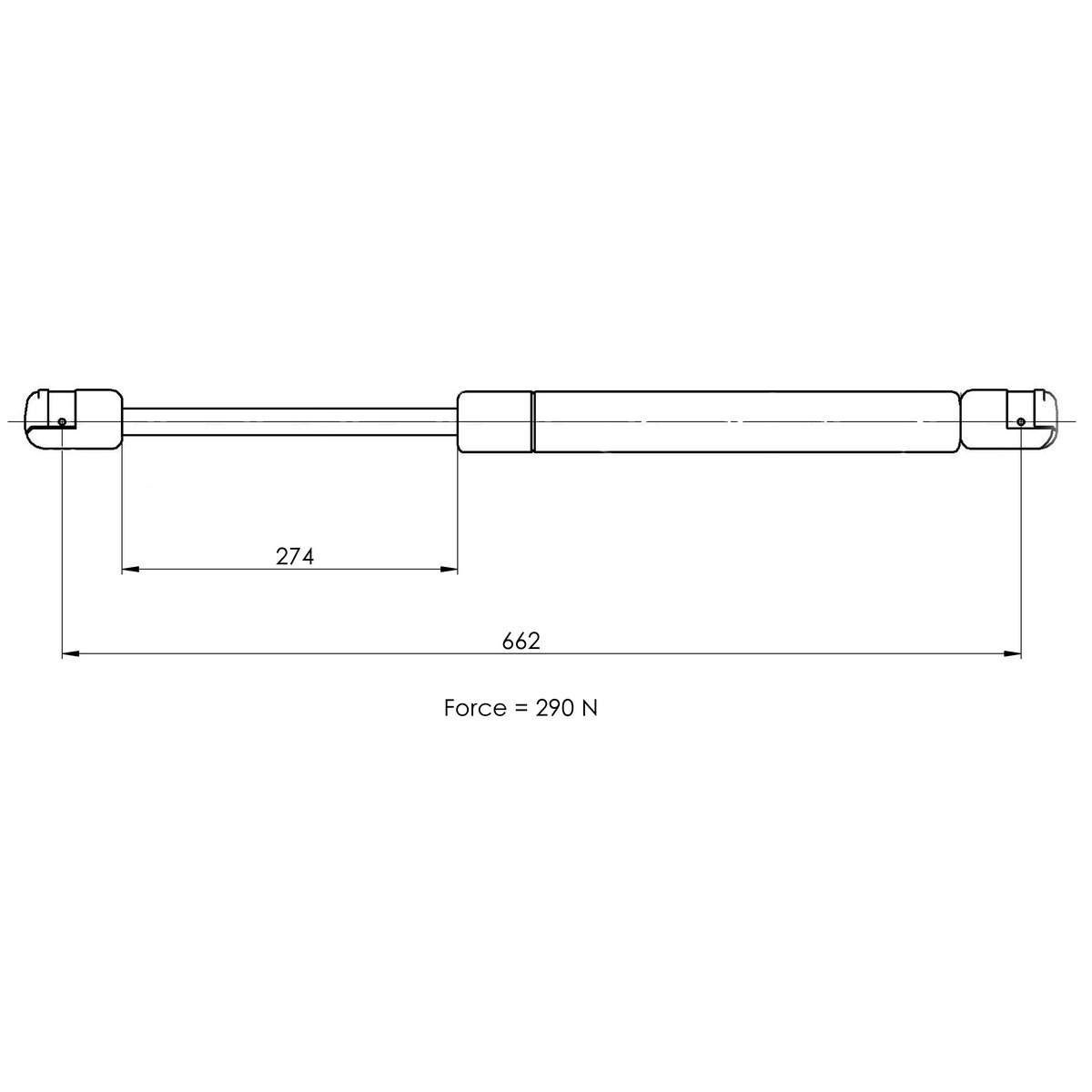 Газовый упор багажника TRIALLI GS 0912 preview 2