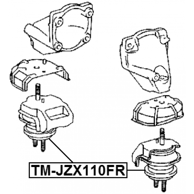 Опора двигателя FEBEST TM-JZX110FR preview 2