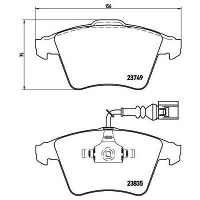 Колодки тормозные передние к-кт TRIALLI PF 4374 preview 3