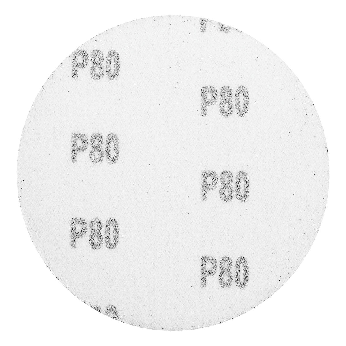 Круг абразивный на ворсовой подложке под липучку P 80, 125 мм, 10 шт. MATRIX preview 3