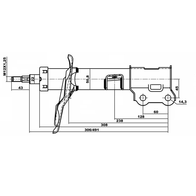 Амортизатор передний FEBEST 12110-001FL preview 2