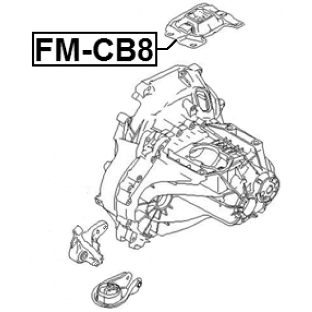 Опора КПП левая FEBEST FM-CB8 preview 2