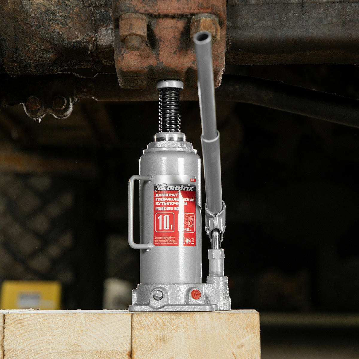 Домкрат бутылочный 10т гидравлический 230-460мм MATRIX preview 13