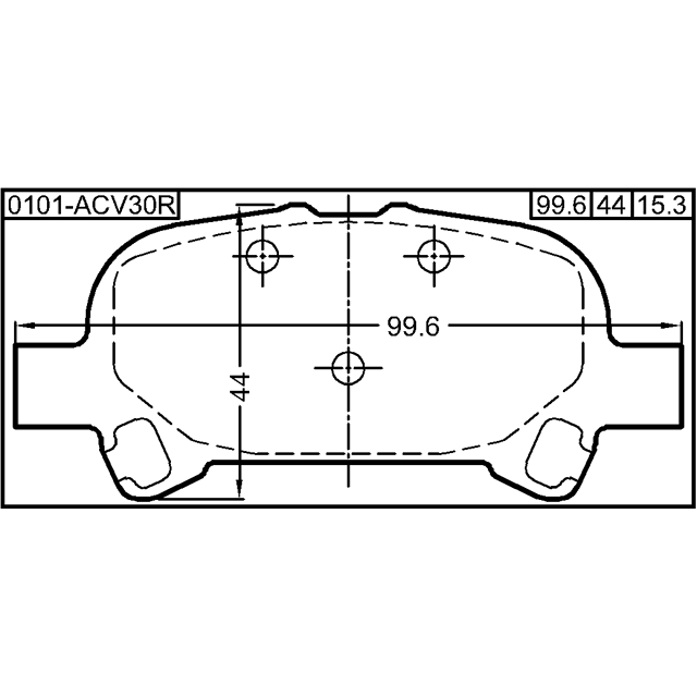 Колодки тормозные FEBEST _0101-ACV30R preview 2