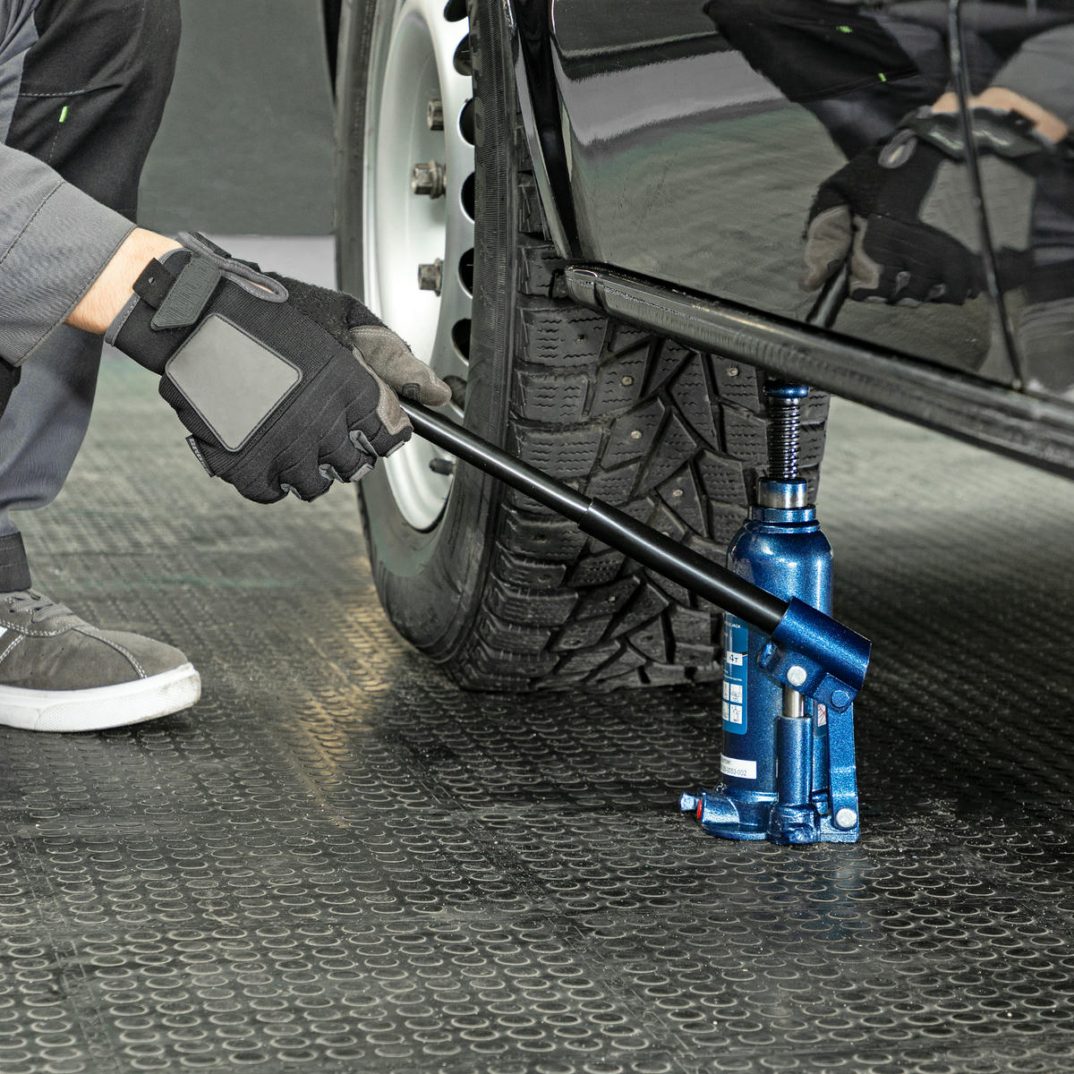 Домкрат бутылочный 4т гидравлический подъем 188-363мм STELS preview 1