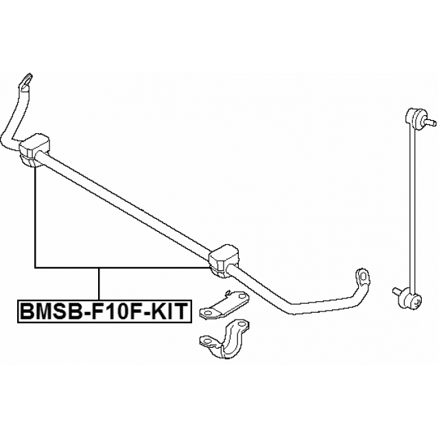 BMSB-F10F-KIT_втулка стабилизатора переднего к-кт!4шт BMW 5 F10 09-13 preview 2