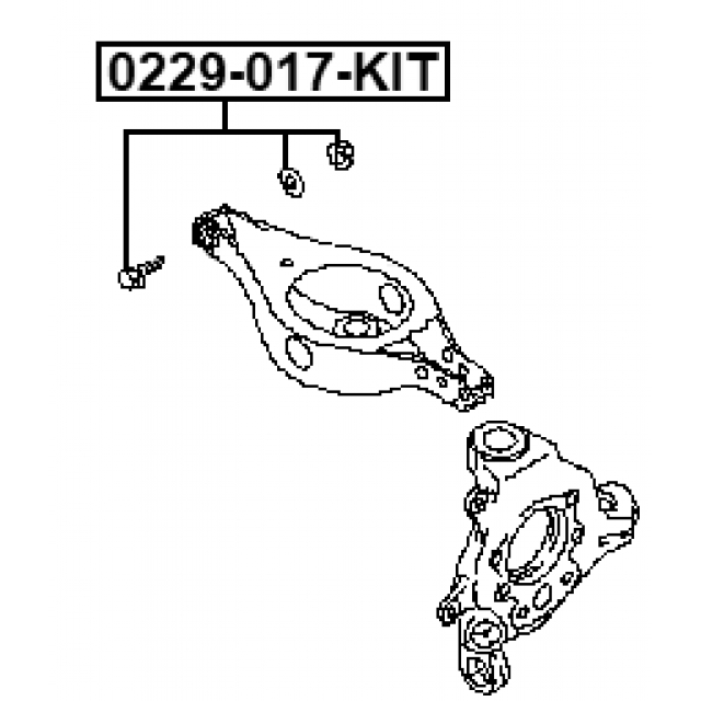 Болт с эксцентриком ремкомплект Geely Atlas 2016- FEBEST 0229-017-KIT preview 2